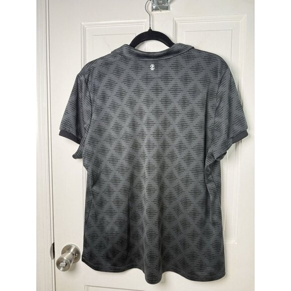 Izod Women’s Black Golf Polo/Shirt With Diamond Pattern Size XL - Picture 5 of 8